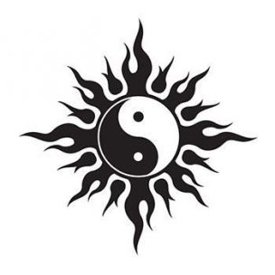 Slunce Jin-Jang - tetování, tetovačka