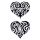Srdce tribal - 2 kusy - tetování, tetovačky