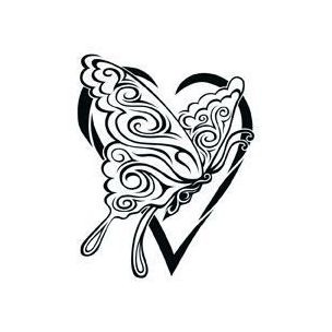 Motýl v srdci - tetování, tetovačka