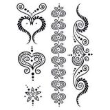 Henna černá - velký set - tetování, tetovačka