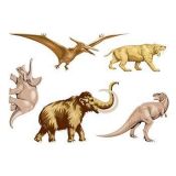 Pravěká zvířata - sada 5 ks - Dinosaurus - tetování, tetovačky
