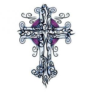 Kříž půlnoční - tetování, tetovačka, obtisk