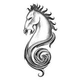 Kůň - Iron Tribal - tetování, tetovačka