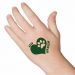 GO Green - zelená tapka v srdíčku - tetování, tetovačka