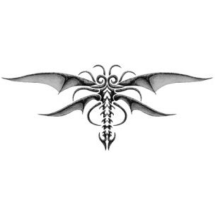 Gothic motýl - abstraktní tetovačka
