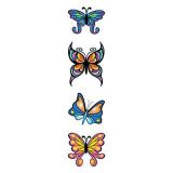 Sada 4 motýlků - tetovačky